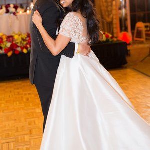 Reem Acra Wedding Dress with Train